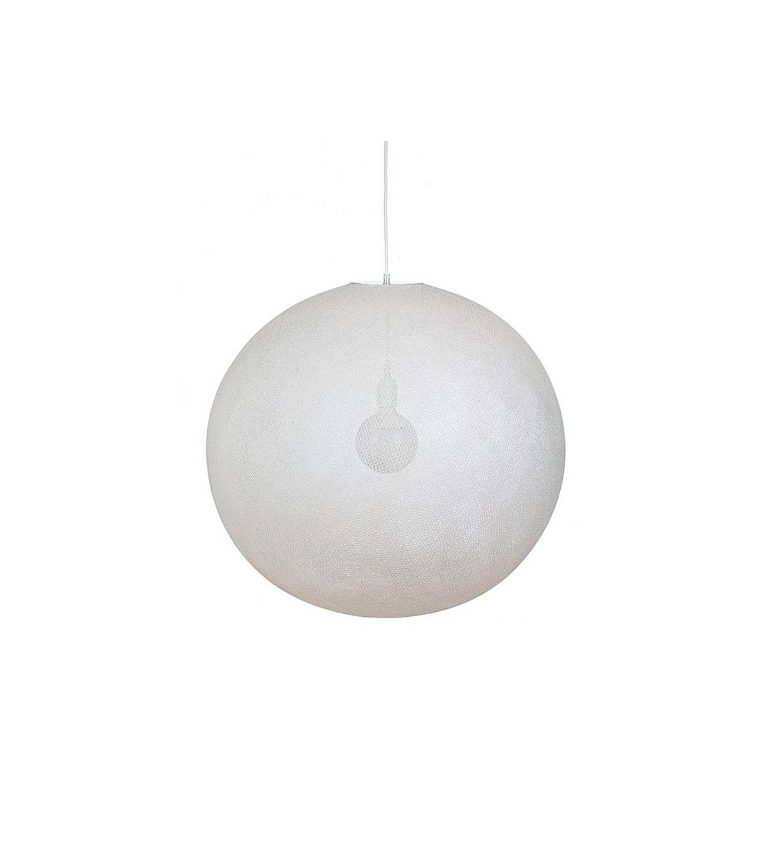 Globe Light XXL Ecru Ø 67cm - Enkelvoudig ophangsysteem - La Case de Cousin Paul