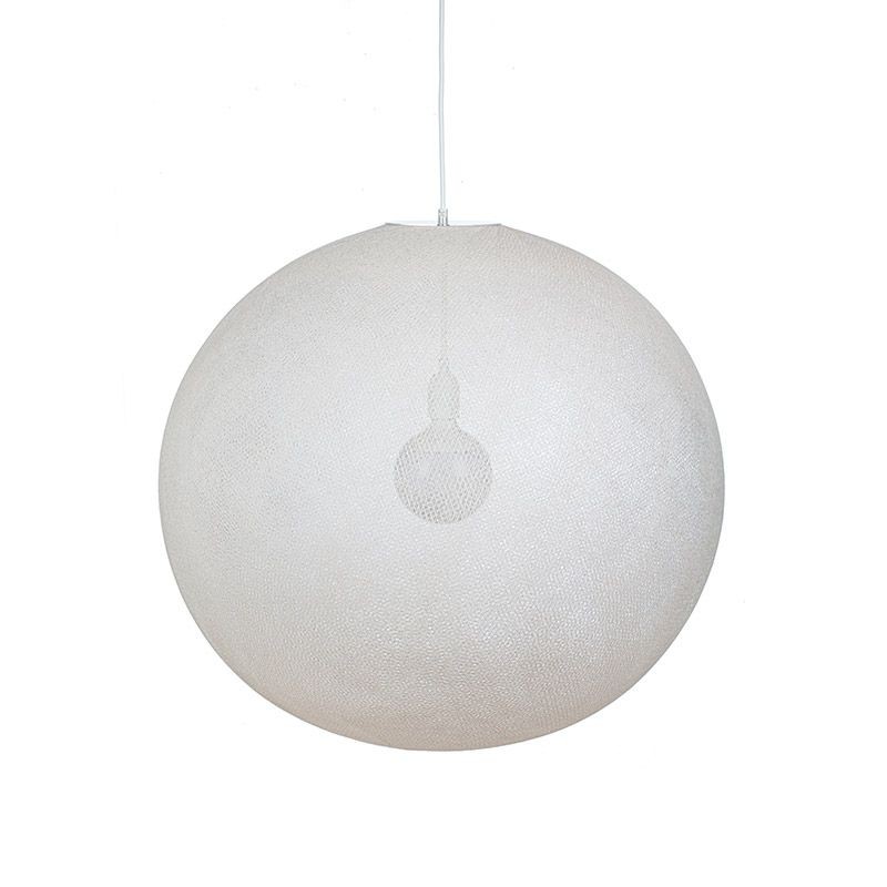 Globe Light XXL Ecru Ø 67cm - Enkelvoudig ophangsysteem - La Case de Cousin Paul