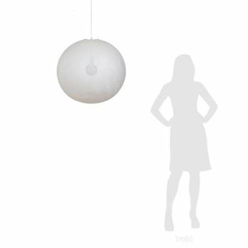 Globe Light XXL Ecru Ø 67cm - Enkelvoudig ophangsysteem - La Case de Cousin Paul