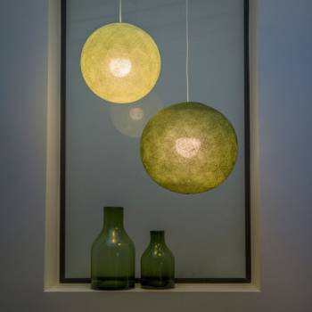 Globe vert olive - Abat-jour globe - La Case de Cousin Paul
