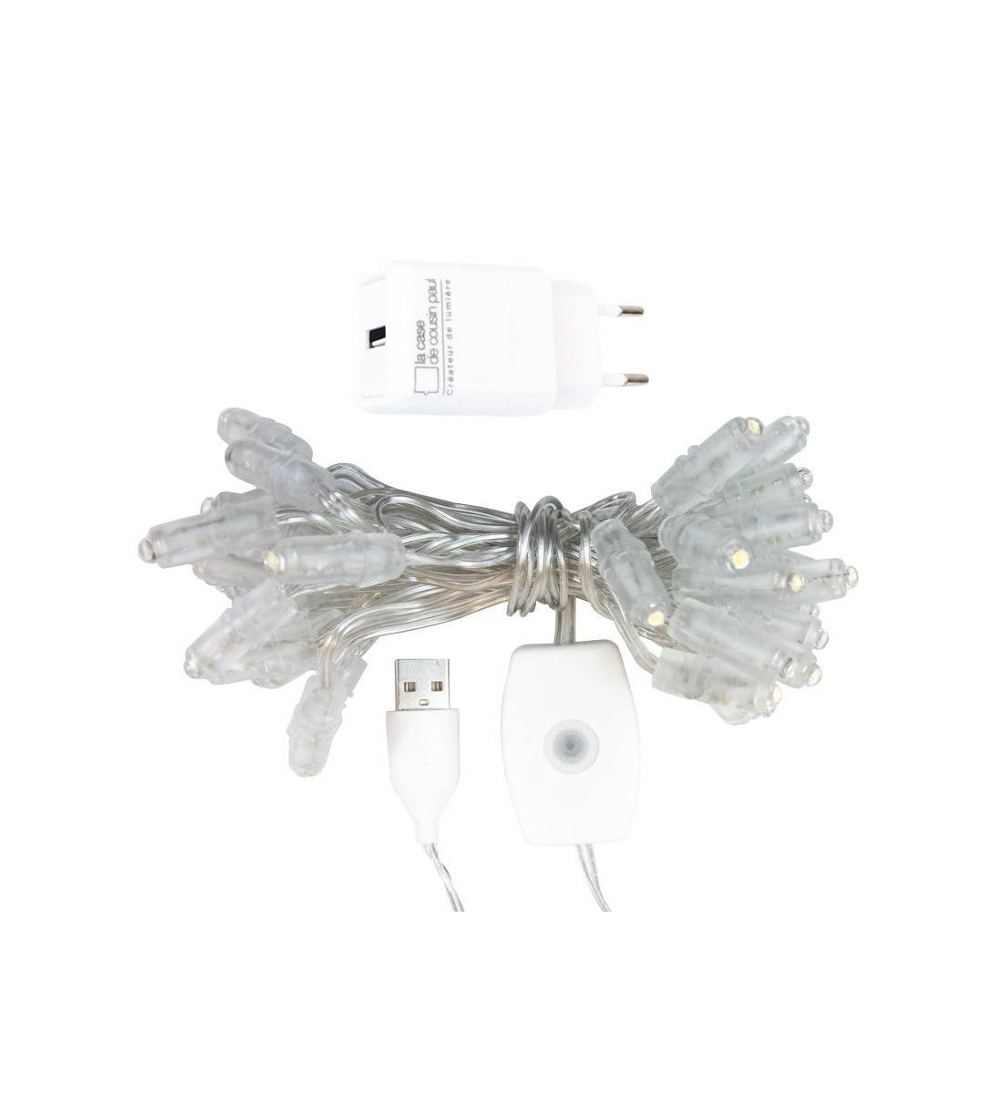 guirnalda Premium de 35 LED con cable transparente CE - Accesorios premium - La Case de Cousin Paul