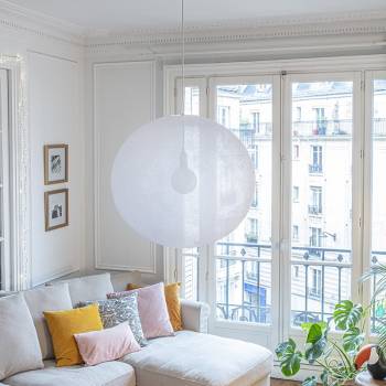 Globe Light XXL Blanc Ø 67cm - Single Pendant lamp - La Case de Cousin Paul