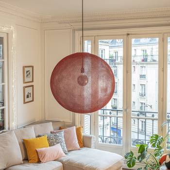 Globe Light XXL Terracotta Ø 67cm - Suspension simple - La Case de Cousin Paul