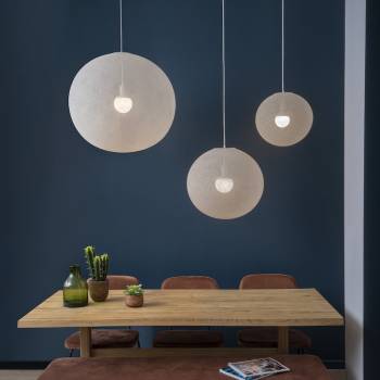 Globe Light XL Ecru Ø 50cm - Single Pendant lamp - La Case de Cousin Paul