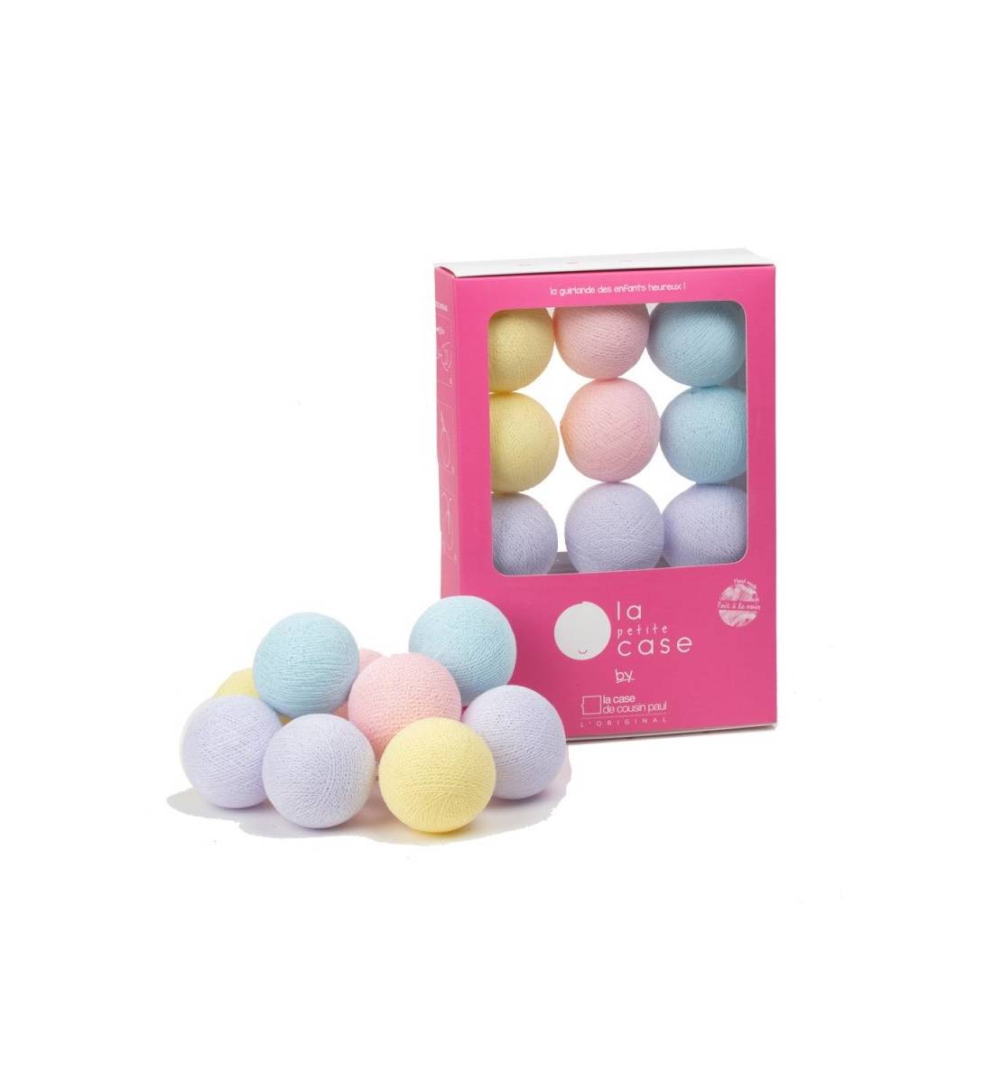 9 balls with batteries Célestine - Baby Night Lights gift boxes - La Case de Cousin Paul