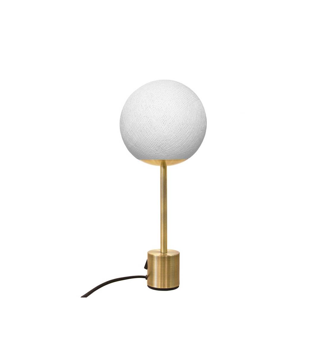 Lampe APAPA ottone - Bianco - Lampada Apapa - La Case de Cousin Paul