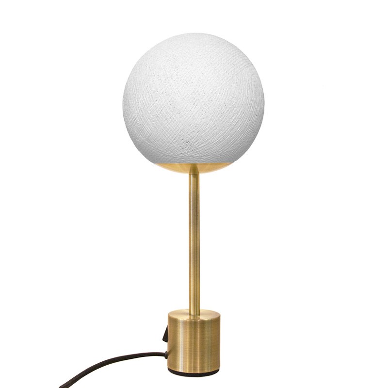 Brass lampe APAPA - White - Lamp Apapa - La Case de Cousin Paul