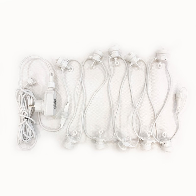 ghirlanda Guinguette con 10 LED e cavo CE bianco - Accessori outdoor - La Case de Cousin Paul