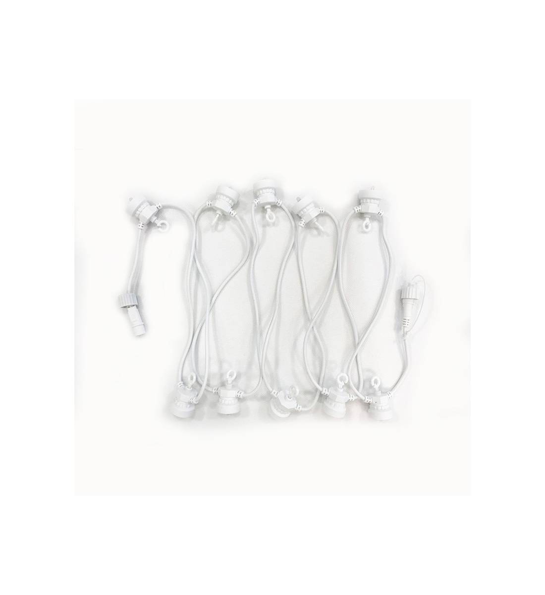 Extensión Guinguette de 10 LED cable blanco CE - Accesorios outdoor - La Case de Cousin Paul