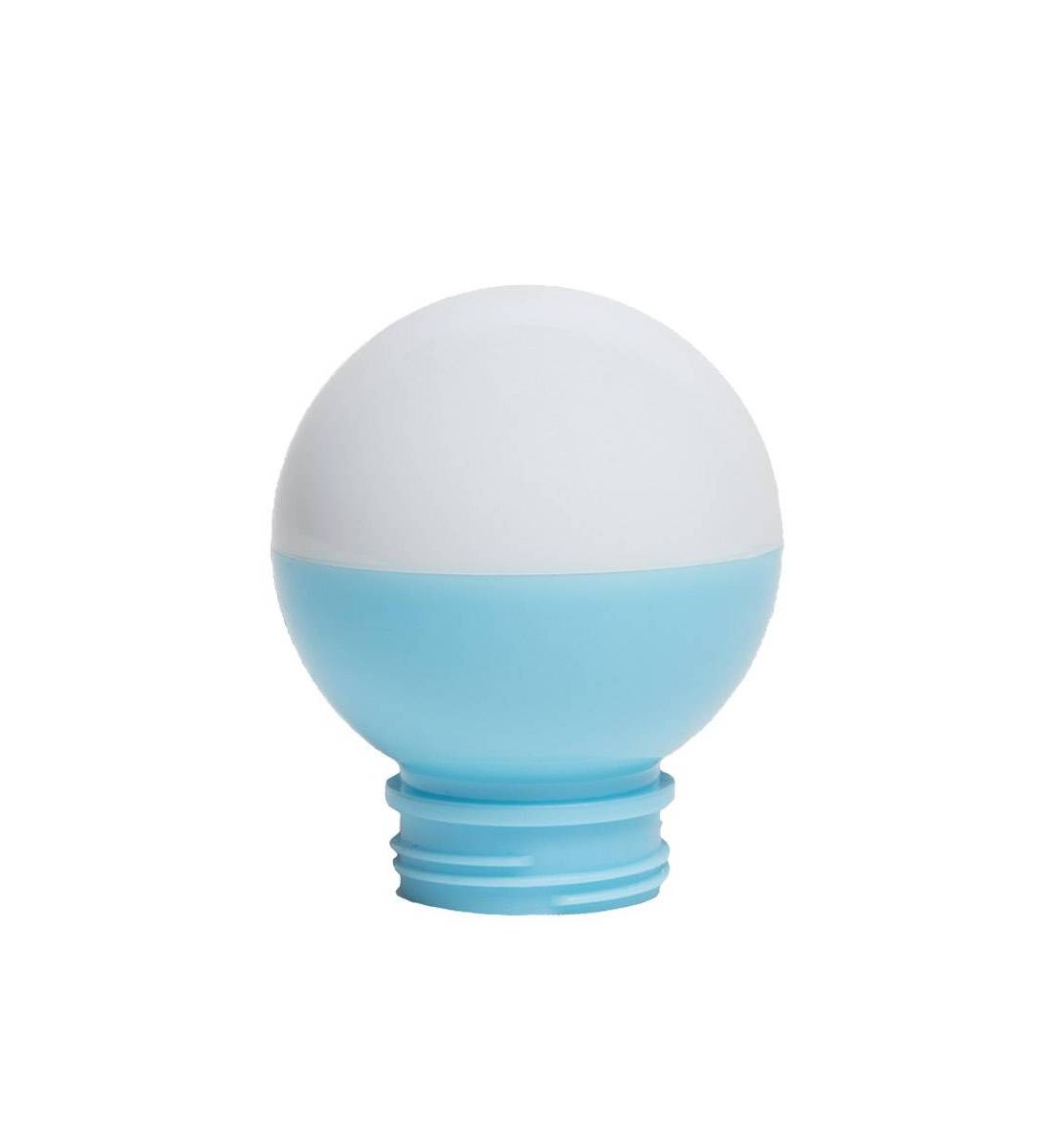 Two-tone white / light blue Guinguette ball (made in France) - Boules Guinguette - La Case de Cousin Paul