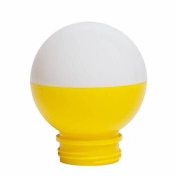 Bola Guinguette dos tonos blanco / amarillo (made in France) - Boules Guinguette - La Case de Cousin Paul