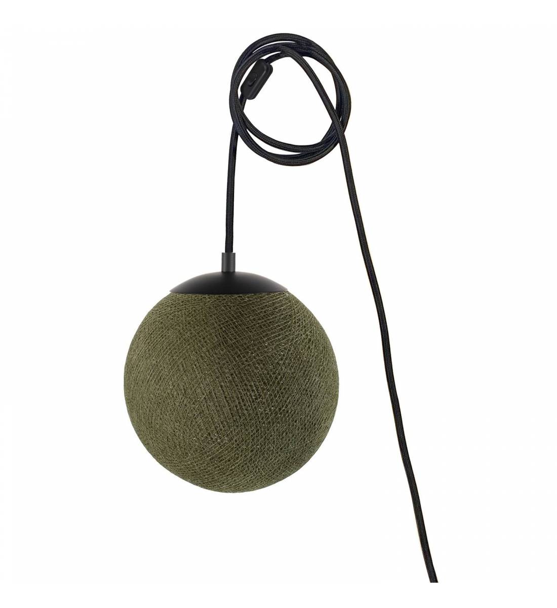 Suspension Nomade Apapa - Vert Anglais - Apapa Pendant lamp - La Case de Cousin Paul