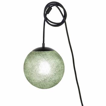 Suspension Nomade Apapa - Vert Anglais - Apapa Pendant lamp - La Case de Cousin Paul