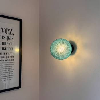 Applique Apapa bleu paon - Wandlamp - La Case de Cousin Paul
