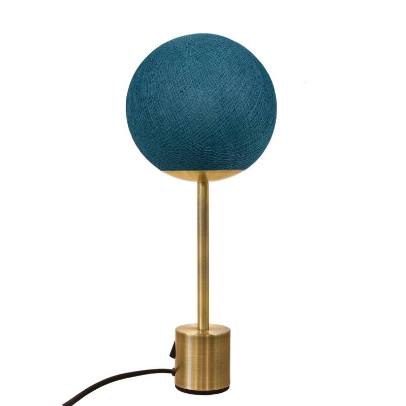 Lampe APAPA ottone - blu pavone - Lampada Apapa - La Case de Cousin Paul