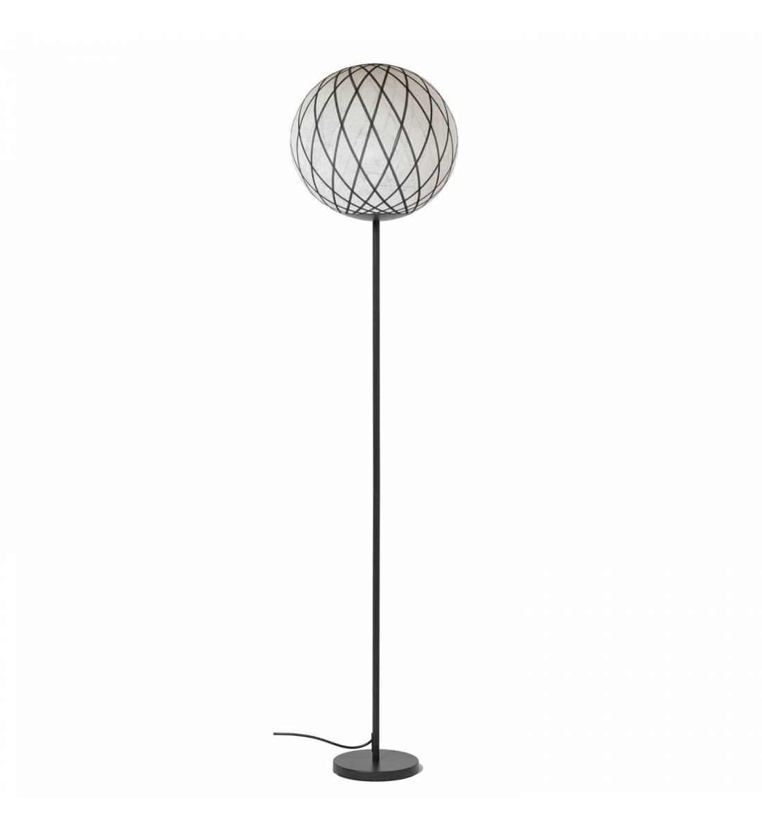 Lámpara de pie "Art Deco" magnético marfil & negro - Lámpara de pie - La Case de Cousin Paul