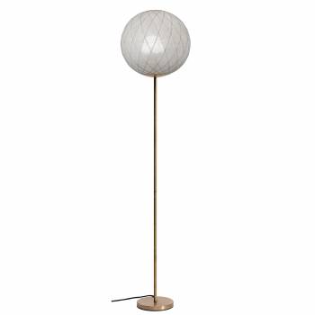 Lámpara de pie oro "Art Deco" magnético marfil - Lámpara de pie - La Case de Cousin Paul