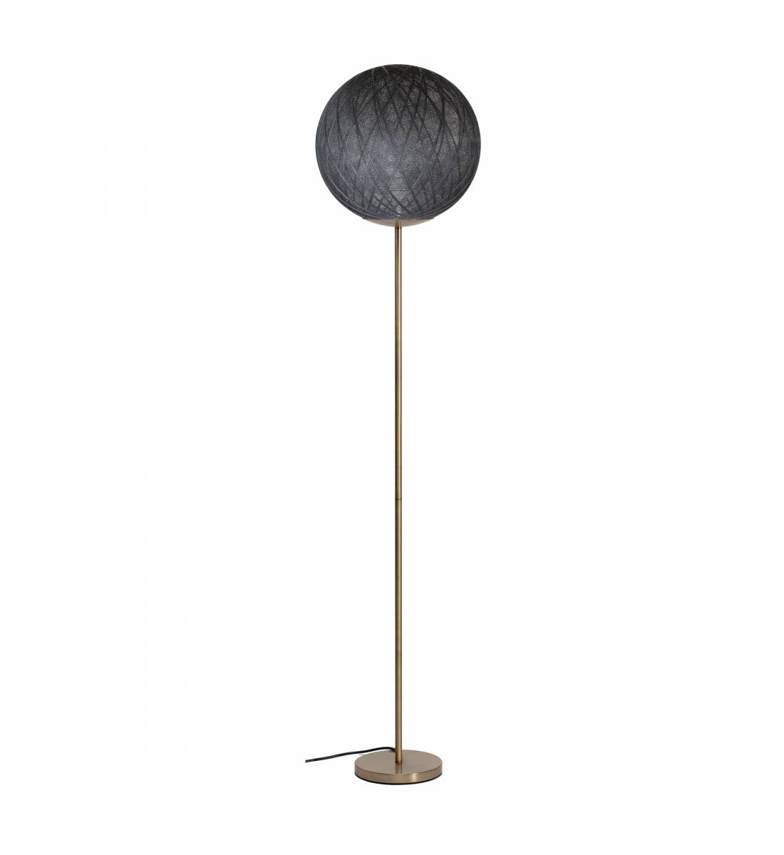 Magnetic Art Deco floor gold lamp black - Floor lamp - La Case de Cousin Paul