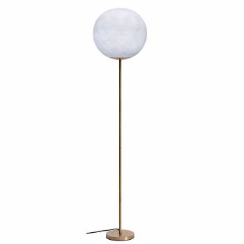 Magnetic floor gold lamp white - Floor lamp - La Case de Cousin Paul