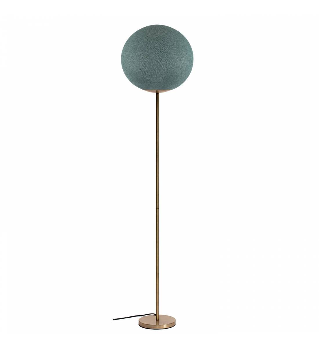 Magnetic floor gold lamp green grey - Floor lamp - La Case de Cousin Paul