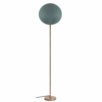 Magnetic floor gold lamp green grey - Floor lamp - La Case de Cousin Paul