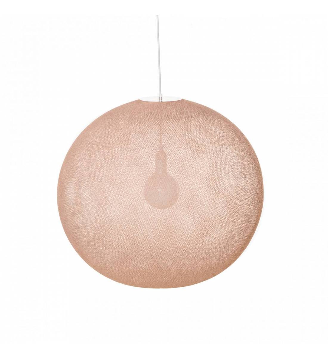 Globe Light XXL Nude Ø 67cm - Enkelvoudig ophangsysteem - La Case de Cousin Paul