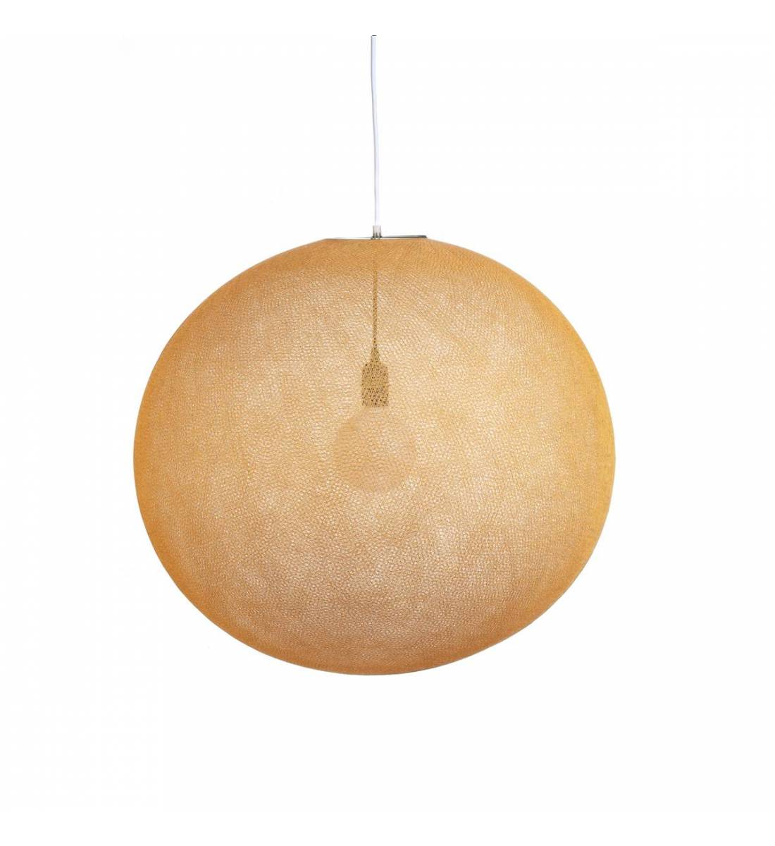 Globe Light XXL Camel Ø 67cm - Enkelvoudig ophangsysteem - La Case de Cousin Paul