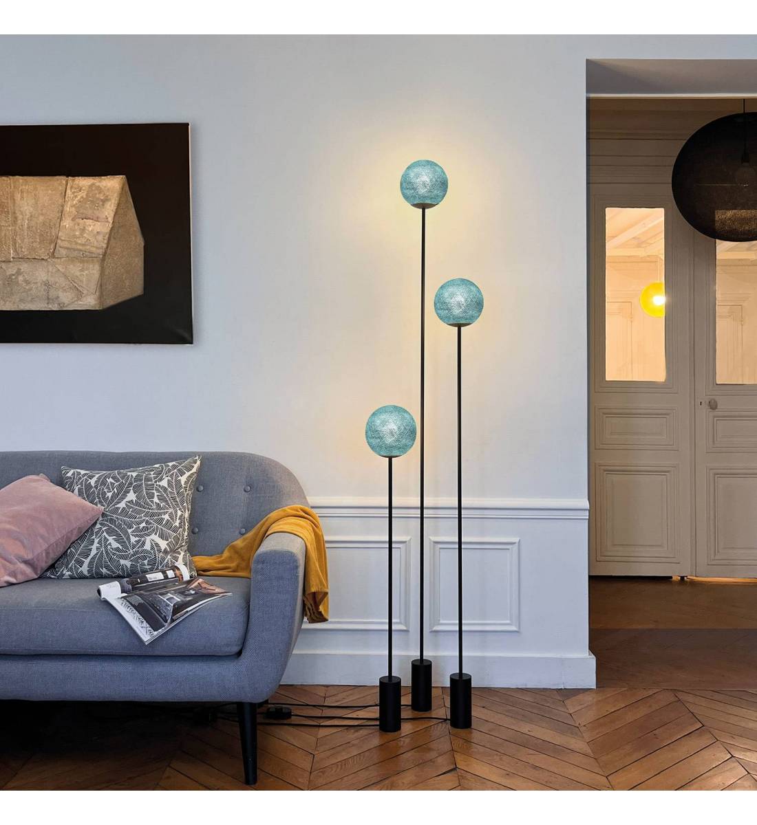 Lampadaire design Granpapa 145 - Vert de gris - Lampadaire - La Case de Cousin Paul