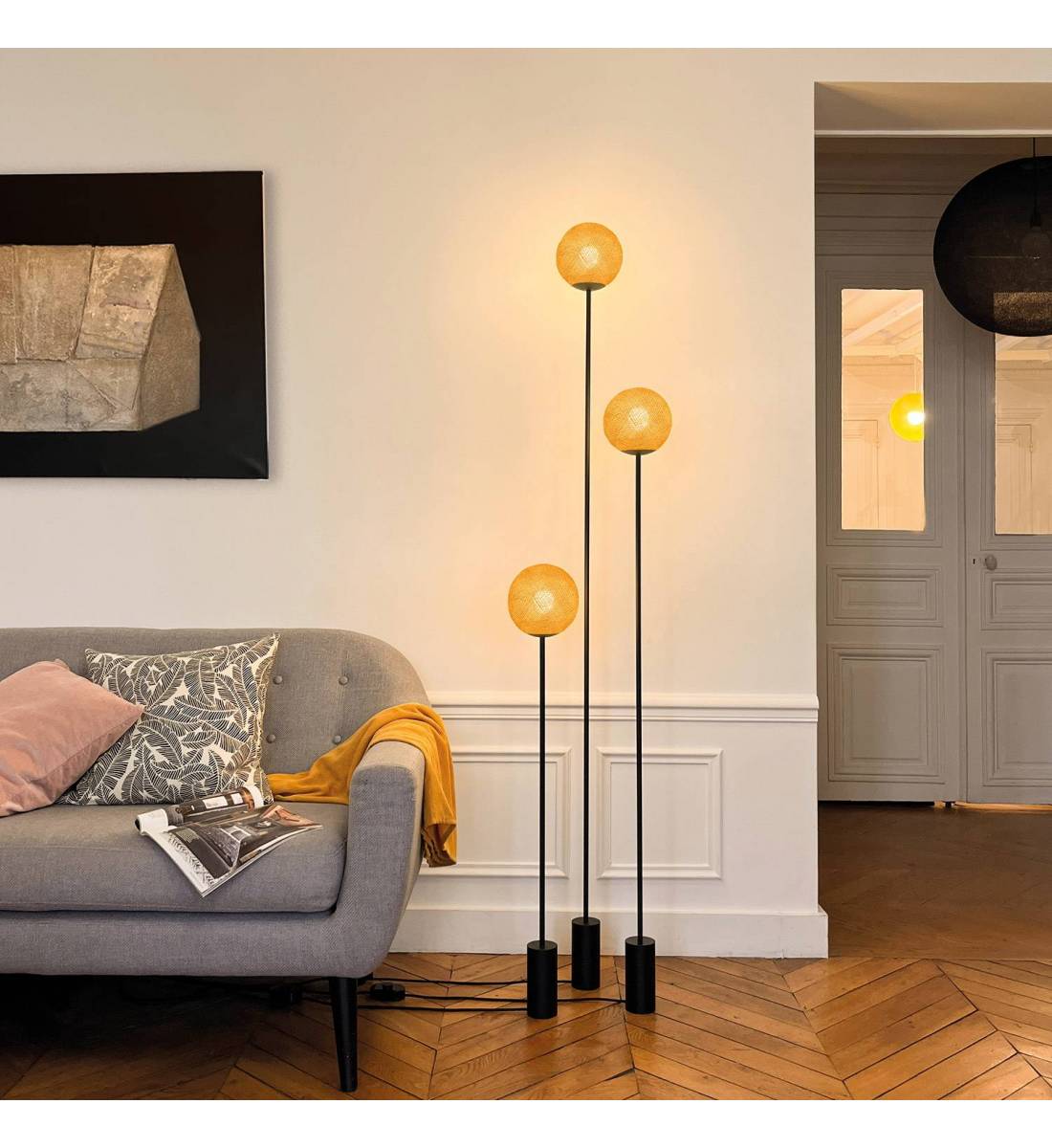 Lampadaire design Granpapa 145 - Tabac - Floor lamp - La Case de Cousin Paul