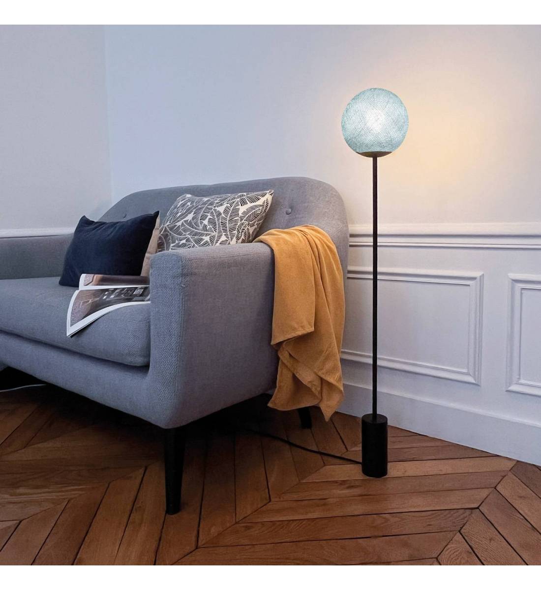 Lampadaire design Granpapa 101 - Azur - lampada da terra - La Case de Cousin Paul