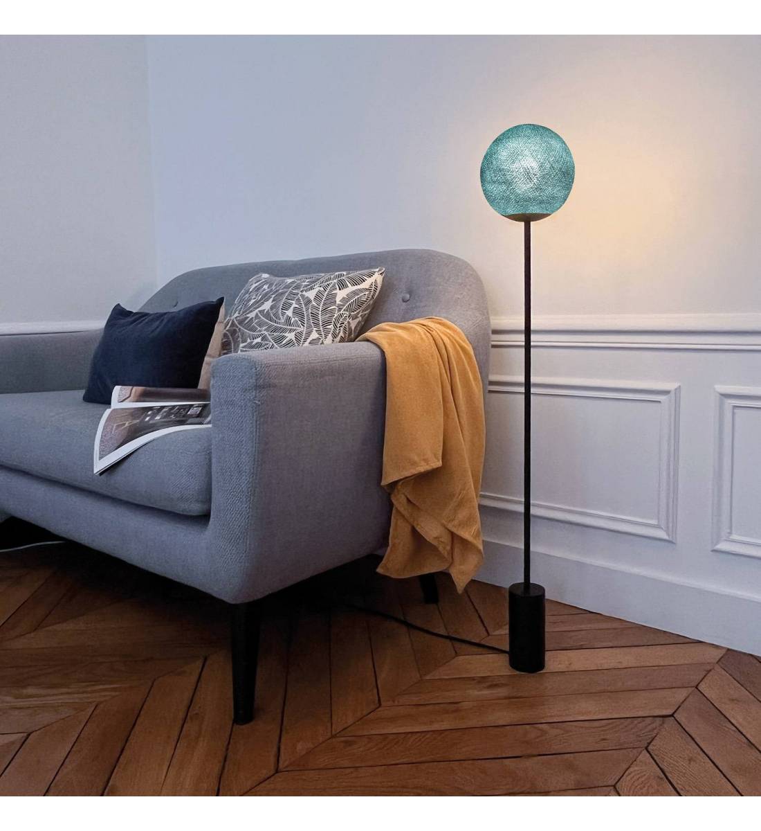 Lampadaire design Granpapa 101 - Vert de gris - lampada da terra - La Case de Cousin Paul