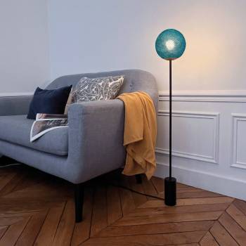 Lampadaire design Granpapa 101 - Bleu paon - Lampadaire - La Case de Cousin Paul