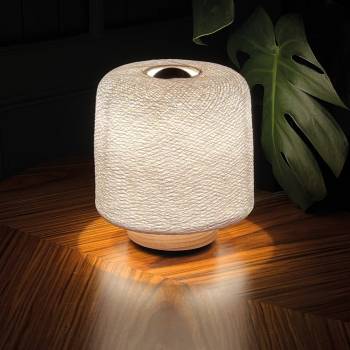 White Madison table lamp - Table lamp - La Case de Cousin Paul