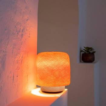 Orange Madison table lamp - Table lamp - La Case de Cousin Paul