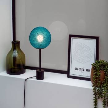 Lampe APAPA - Pauw blauw - Lamp Apapa - La Case de Cousin Paul