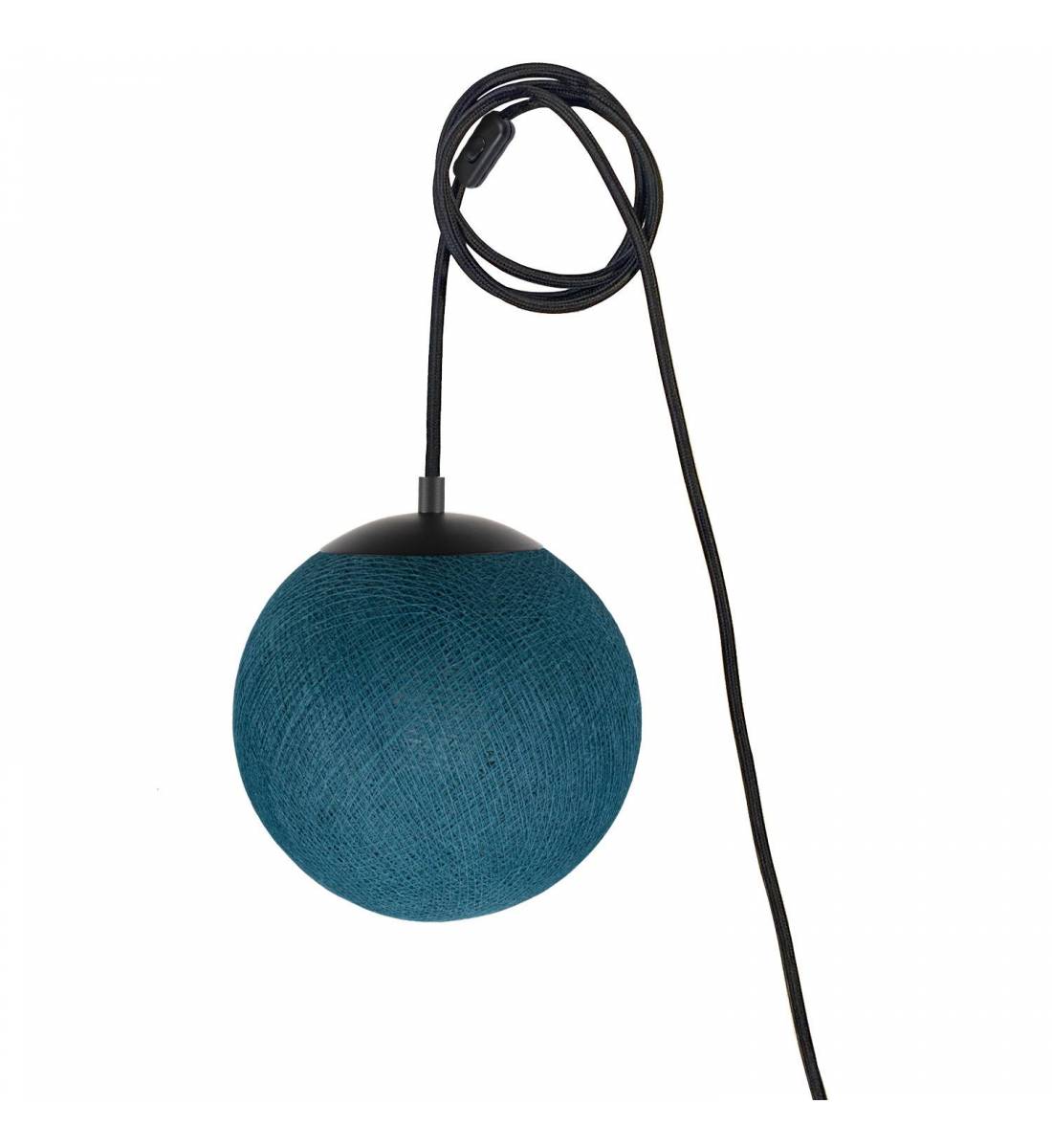 Suspension Nomade Apapa - Bleu paon - Apapa Pendant lamp - La Case de Cousin Paul