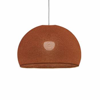 Abat-jour coupole havane 67 avec suspension simple - Suspension simple - La Case de Cousin Paul