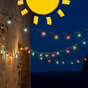 Solar Lichterkette Outdoor Circus multicolor - 6m - Solar Lichterketten Outdoor - La Case de Cousin Paul