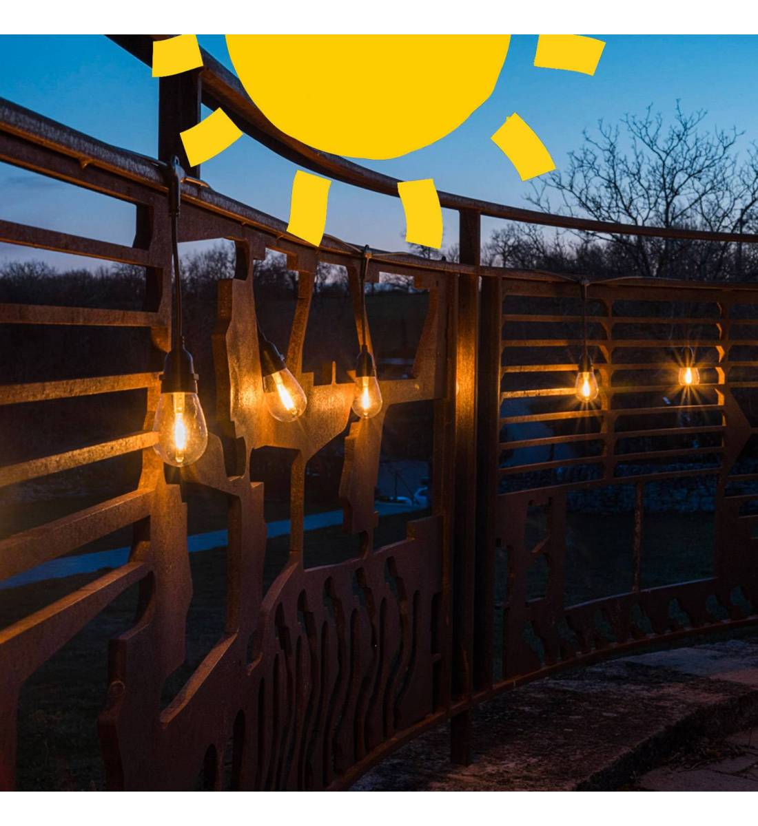 La Guinguette de Marius Solaire - 4,5m - Guirlandes Guinguettes Solaires - La Case de Cousin Paul