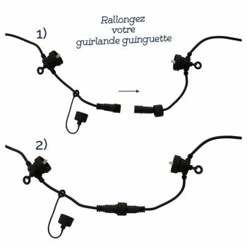 Neige nouvelle extension Guinguette - 5m - Guinguette string lights - La Case de Cousin Paul