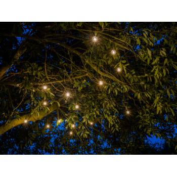 Transparent Luciole Guinguette string light - 15m - Guinguette string lights - La Case de Cousin Paul