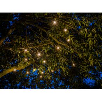 Lichterkette Outdoor Luciole transparent - 15m - Lichterketten Box Guinguette - La Case de Cousin Paul