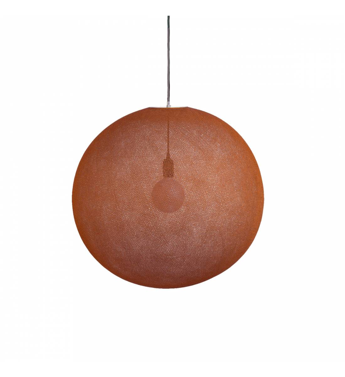 Abat-jour Globe Havane 50 et sa suspension - Single Pendant lamp - La Case de Cousin Paul