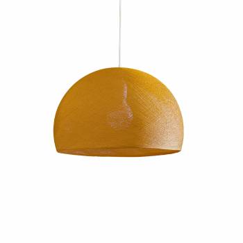 Abat-jour coupole camel 50 et sa suspension - Single Pendant lamp - La Case de Cousin Paul