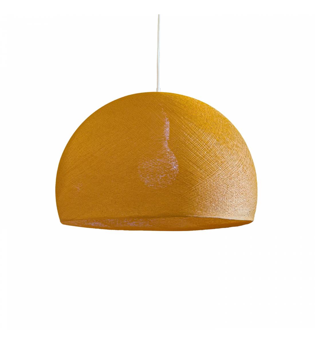 Abat-jour coupole camel 67 avec suspension - Single Pendant lamp - La Case de Cousin Paul