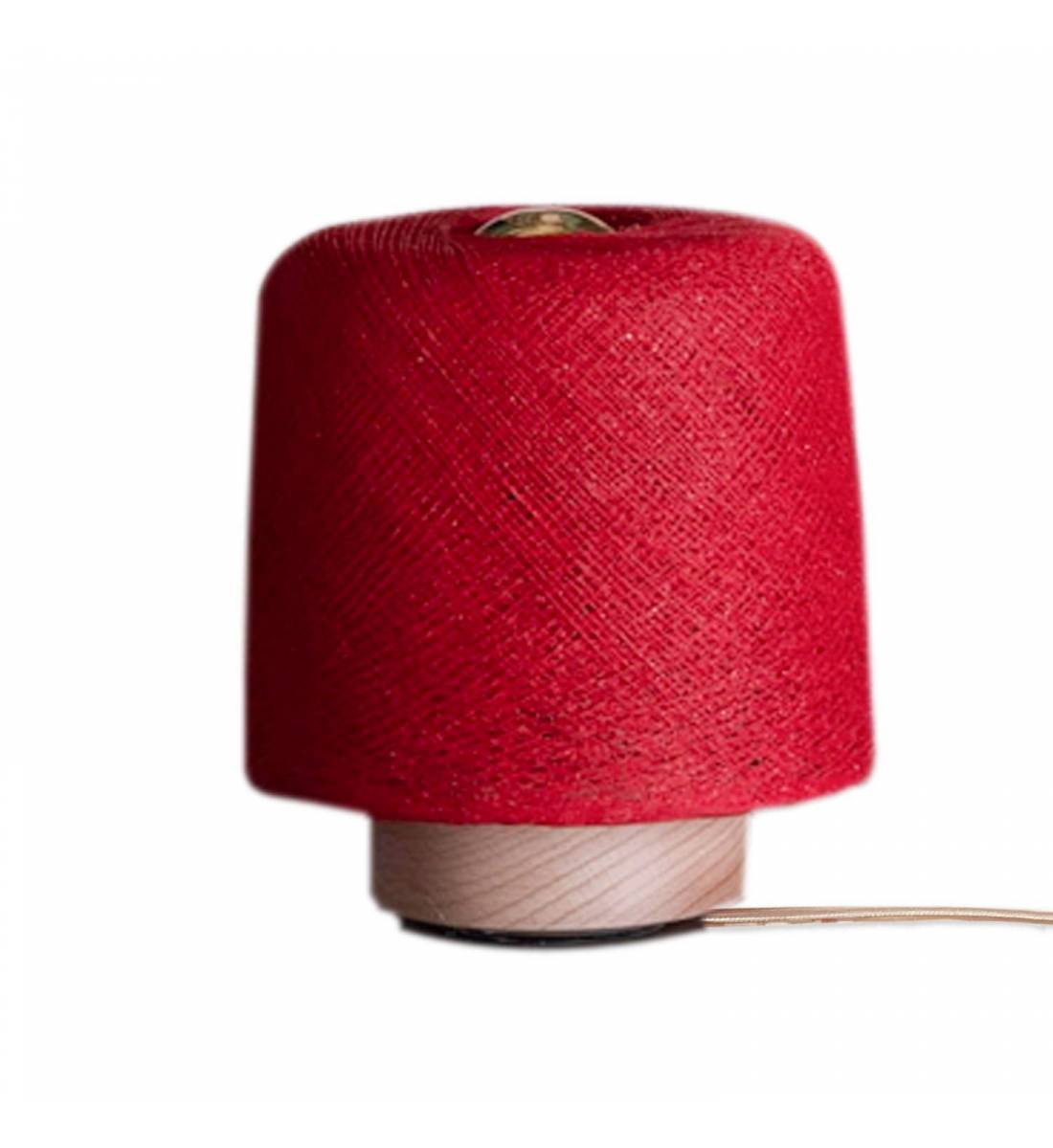 Red Madison table lamp - Table lamp - La Case de Cousin Paul