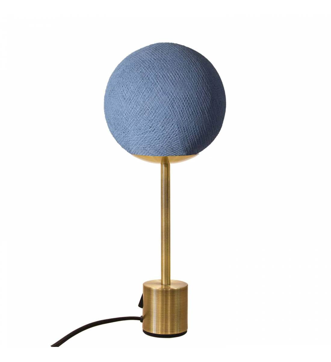 Brass lampe APAPA - Denim - Lamp Apapa - La Case de Cousin Paul