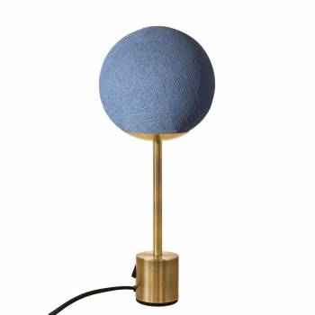 Brass lampe APAPA - Denim - Lamp Apapa - La Case de Cousin Paul