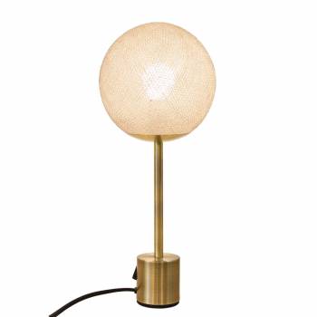 Brass lampe APAPA - Linen - Lamp Apapa - La Case de Cousin Paul