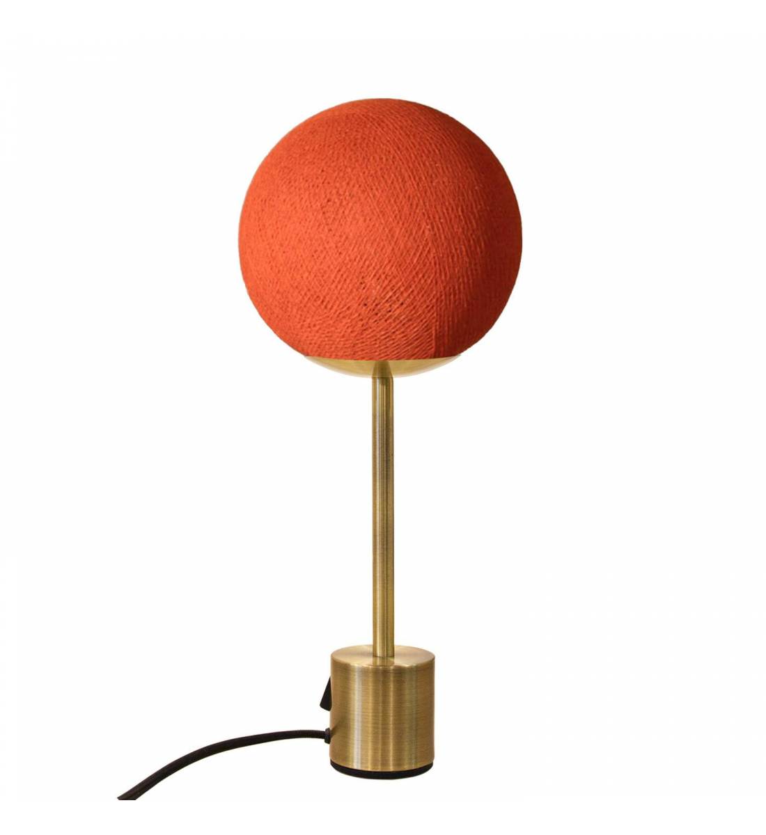 Brass lampe APAPA - Orange fifty - Lamp Apapa - La Case de Cousin Paul